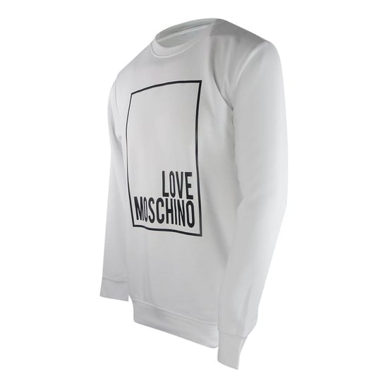 Love Moschino Mens Box Logo Sweatshirt (White) - Image 3