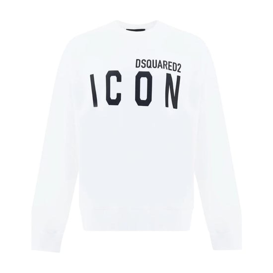 DSquared2 Uniseks Adult Cool Icon Logo Sweatshirt (Wit, Zwart) - Image 1