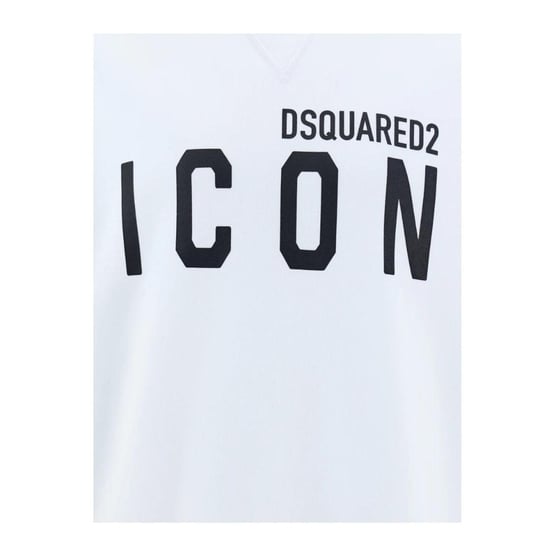 DSquared2 Uniseks Adult Cool Icon Logo Sweatshirt (Wit, Zwart) - Image 4