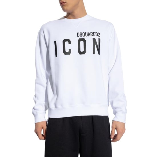 DSquared2 Uniseks Adult Cool Icon Logo Sweatshirt (Wit, Zwart) - Image 5