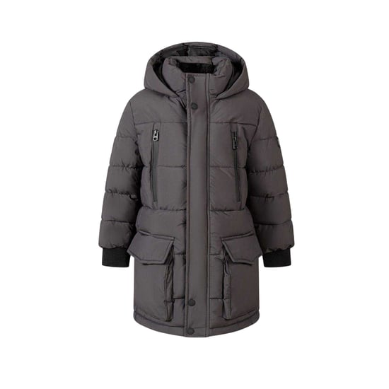 Minoti Gewatteerde parka voor jongens (Houtskool) - Image 1