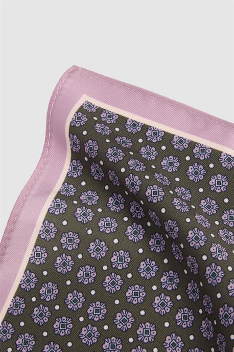 Pocket Square in Charcoal - Image 2