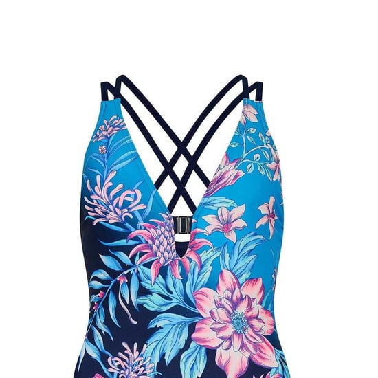 Zoggs Womens/Ladies Wild Rose Cross Back One Piece Swimsuit (Blue) - Image 3