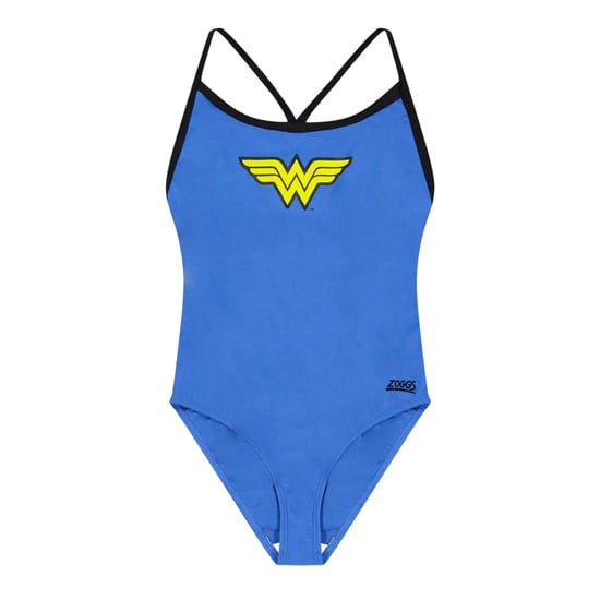 Zoggs Flickor Wonder Woman Enstyckad Baddräkt (Blå) - Image 1