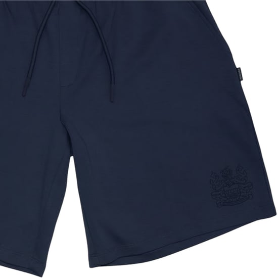 Aquascutum Herenfleece-shorts met geborduurd logo (Marine) - Image 3