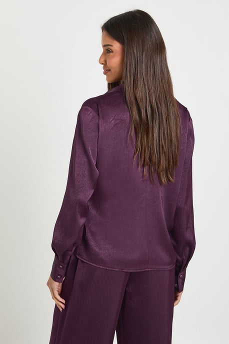 Wrap Front Long Sleeve Top - Image 2