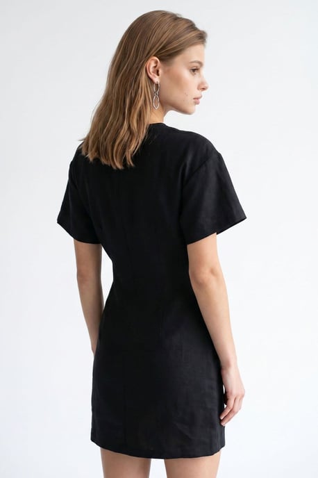 Crepe Geweven Mini-jurk - Image 5