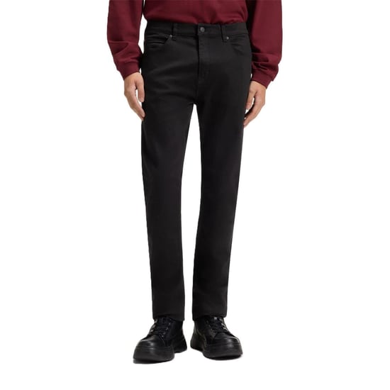 Hugo Slanke herenjeans met 5 zakken (Zwart) - Image 3