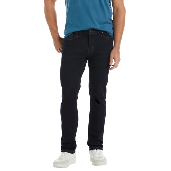 Original Penguin Slim-fit herenjeans met 5 zakken en een 'Rinse'-afwerking (Donkere Indigo) - Image 3