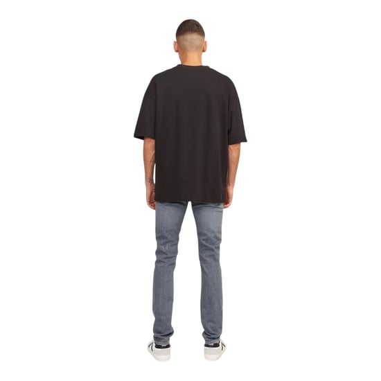 Jack And Jones Mens Liamevan 5 Pockets Slim Jeans (Grey Denim) - Image 2
