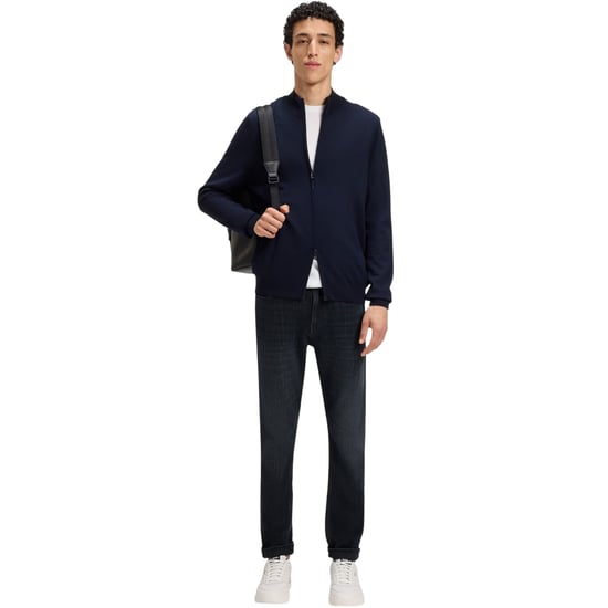 Boss Mens Delaware 5 Pockets Slim Jeans (Dark Blue) - Image 4