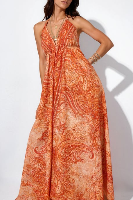 Etnisch Gekleed Bohemian Maxi Jurk - Image 5