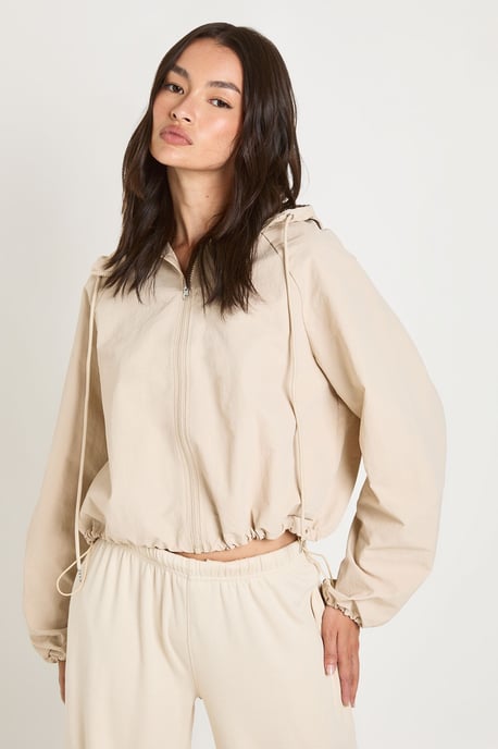 Nylon Zip Through Track Top - Image 1