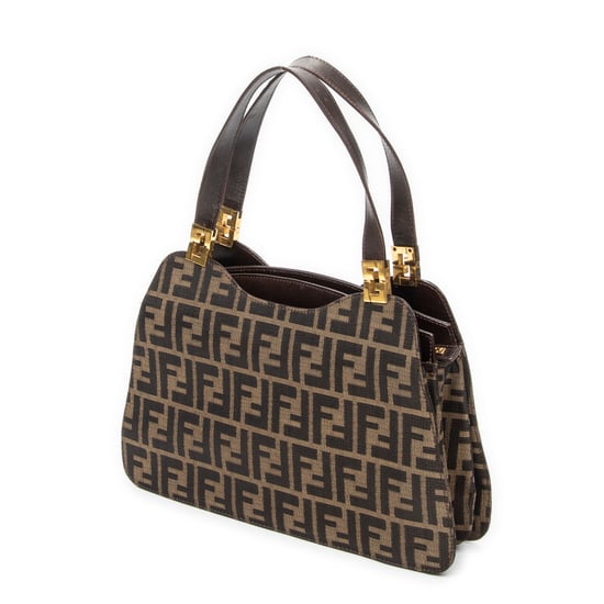 Vintage FF Zip Tote  Handbag - Image 2