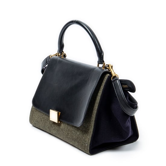 Small Tricolor Trapeze  Shoulder Bag - Image 2