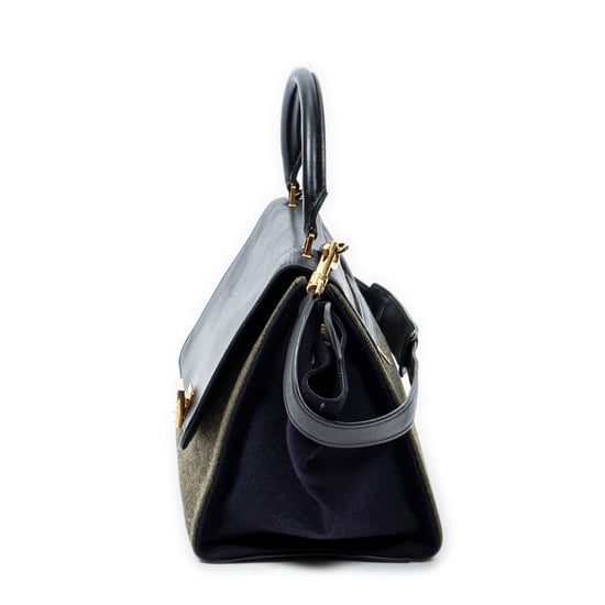 Small Tricolor Trapeze  Shoulder Bag - Image 3