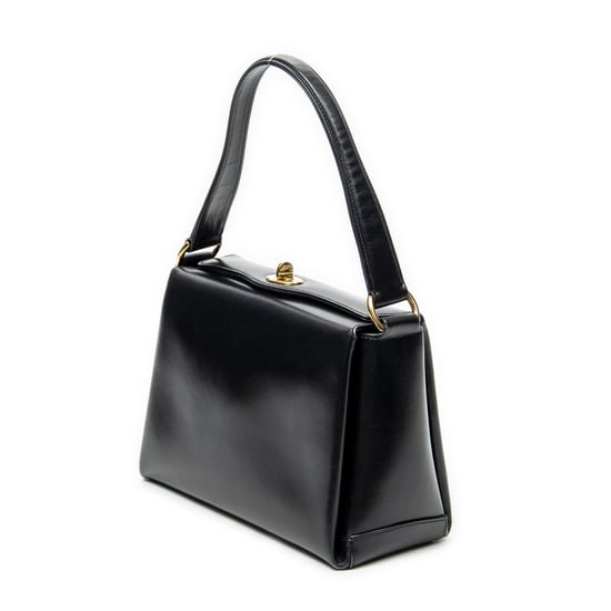 Vintage Fold Over Top Handle Shoulder Bag - Image 2