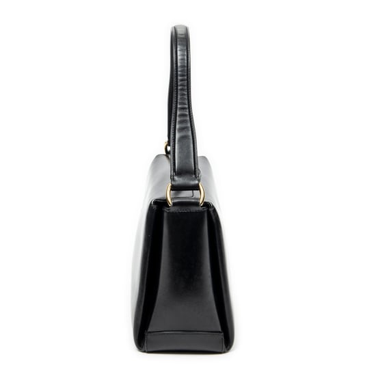 Vintage Fold Over Top Handle Shoulder Bag - Image 4