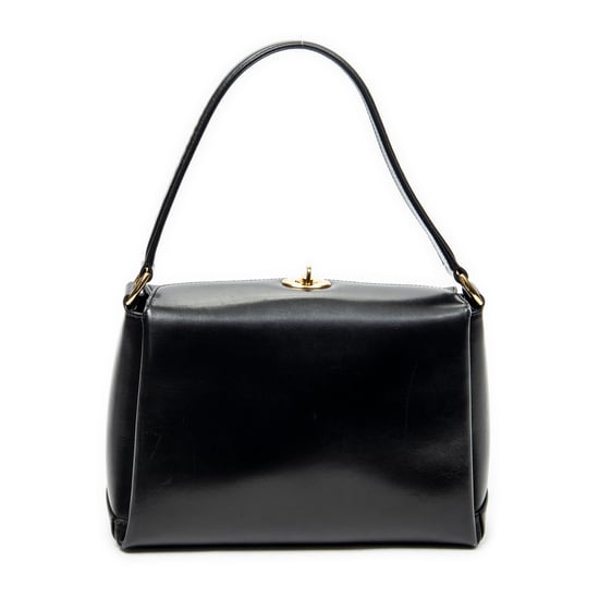 Vintage Fold Over Top Handle Shoulder Bag - Image 5