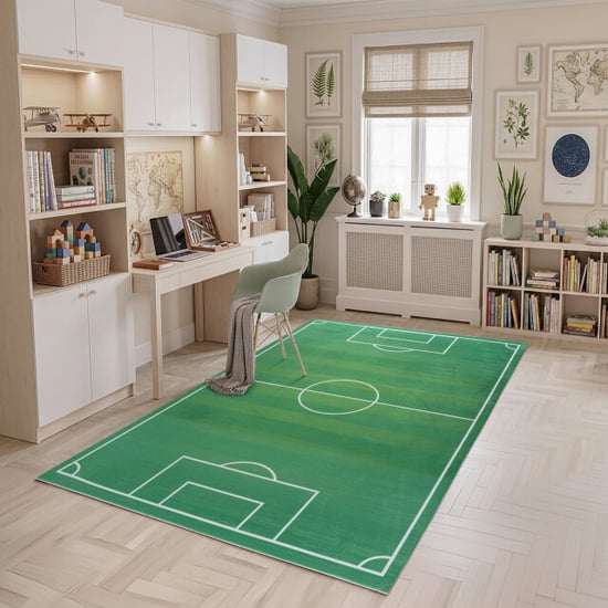 Muratap Kindervloerkleed voetbal wasbaar antislip- 160x230 cm - Image 2