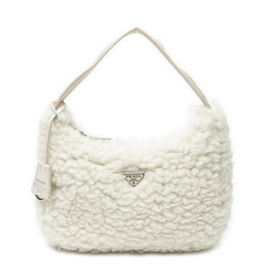 Mini Shearling Zip Hobo schoudertas - Image 1