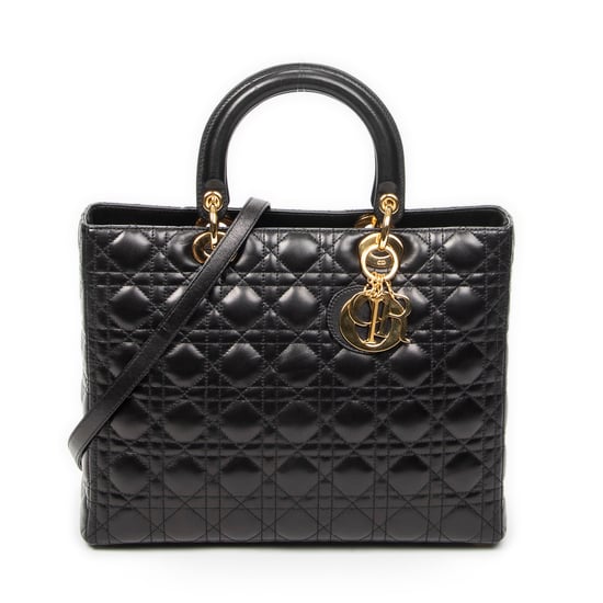 Large Lady Dior Zip schoudertas - Image 1