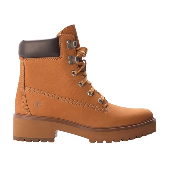 Timberland Womens/Ladies Carnaby Cool Leather Block Heel Ankle Boots (Wheat) - Image 1