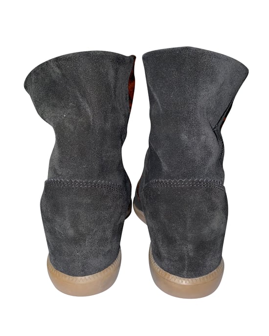 Isabel Marant Tiger Print Boots i Brun Mocka - Image 4