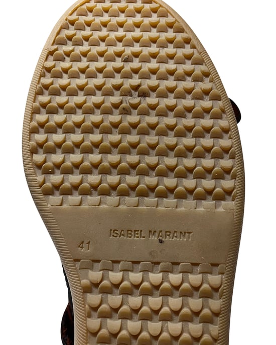Isabel Marant Tiger Print Boots i Brun Mocka - Image 6