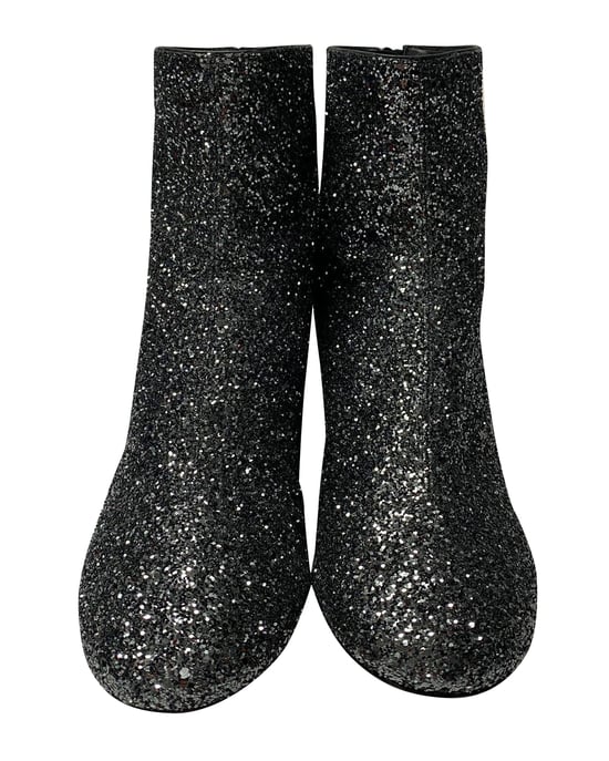 Isabel Marant Ritza Glitter-coated Ankle Boots in Glitter Silver - Image 2