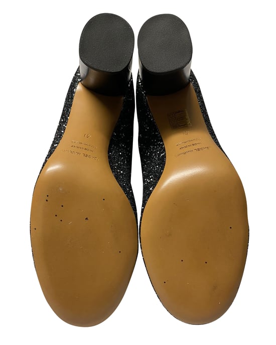 Isabel Marant Ritza Glitter-coated Ankle Boots in Glitter Silver - Image 5