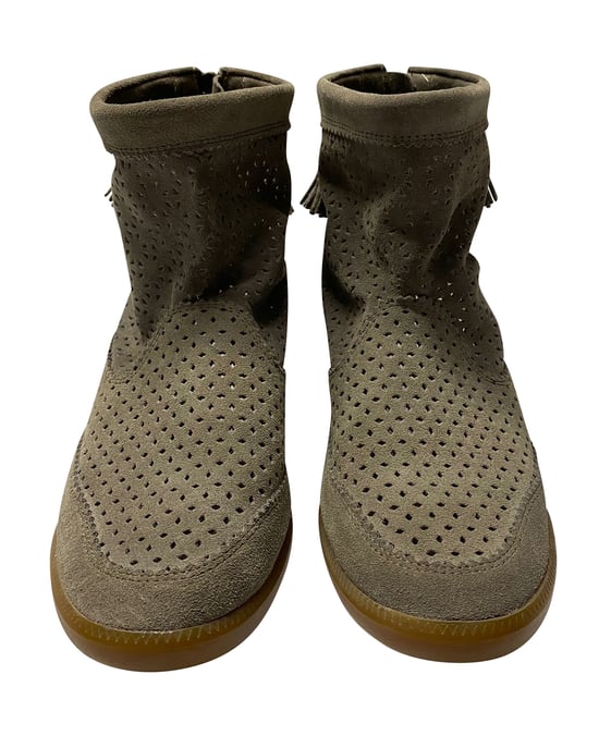 Isabel Marant Basley Tassel Boot i grå mocka - Image 2