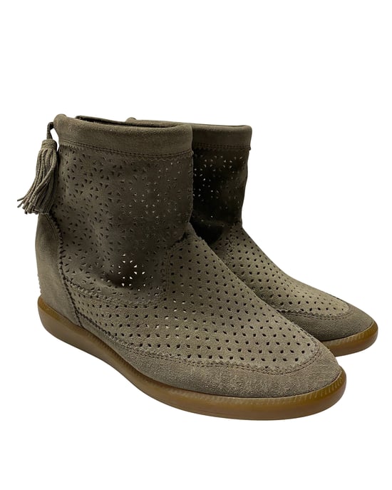 Isabel Marant Basley Tassel Boot i grå mocka - Image 3