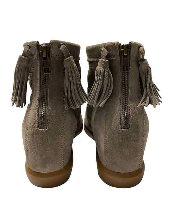 Isabel Marant Basley Tassel Boot i grå mocka - Image 4