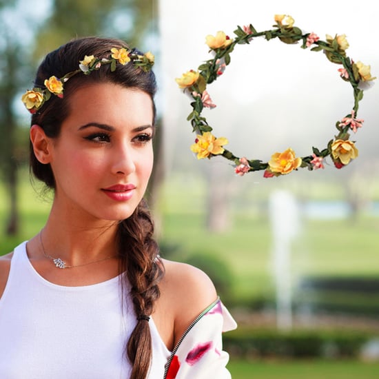 Flower Head Garland Crown Yellow Festival Wedding Summer Boho Hair Accessory Kit - Image 3