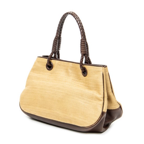 Vintage Straw Tote schoudertas - Image 2
