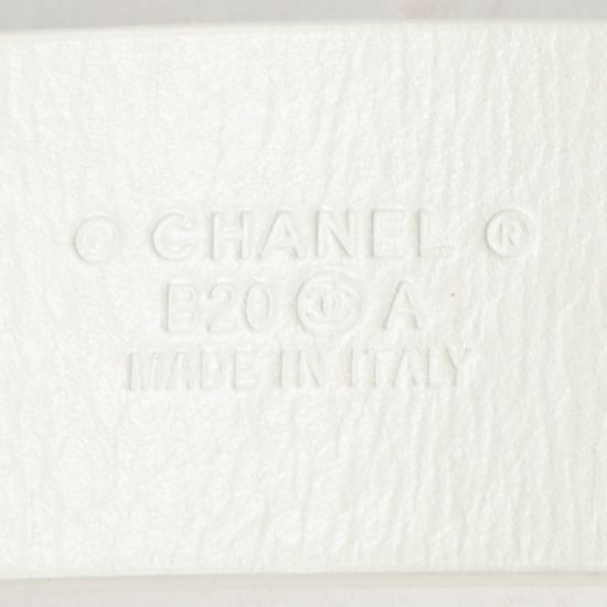 CC Leather and Chain Pearl Belt 75 Belt - Image 5
