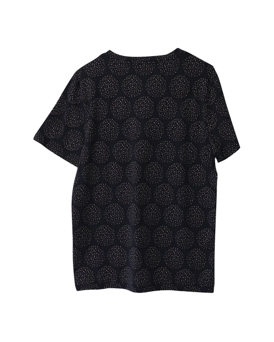 A.P.C. Prickig kortärmad t-shirt i svart bomull med rund hals - Image 2