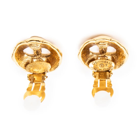 CC Round Clip On Earrings  Earrings - Image 3