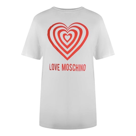 Love Moschino Dames/Dames Hypno Hart T-Shirt (Wit) - Image 1