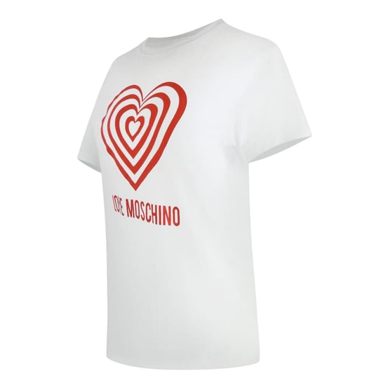 Love Moschino Dames/Dames Hypno Hart T-Shirt (Wit) - Image 3