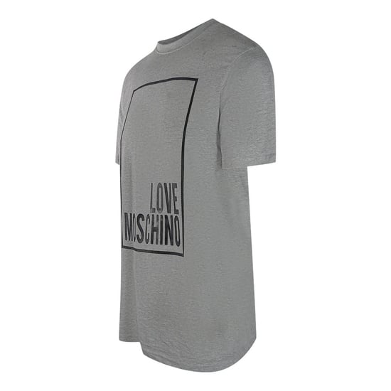 Love Moschino Mens Box Logo T-Shirt (Grey) - Image 3