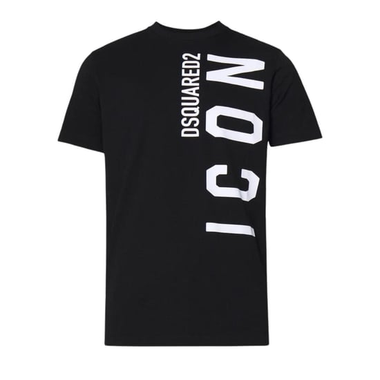 DSquared2 Unisex Adult Large Icoon Relaxed Fit T-Shirt (Zwart, Wit) - Image 1
