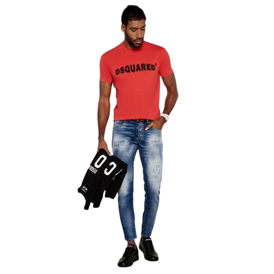 DSquared2 Pictogram T-shirt heren (Rood) - Image 6