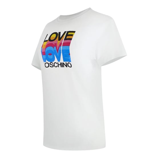 Love Moschino Womens/Ladies Love Cotton Short-Sleeved T-Shirt (White) - Image 3