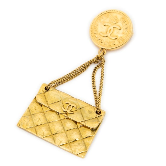 Bag Motif Brooch Pin Broche - Image 1