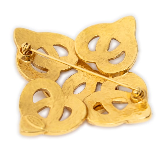 CC Quatrefoil Knot Brooch Pin Broche - Image 2