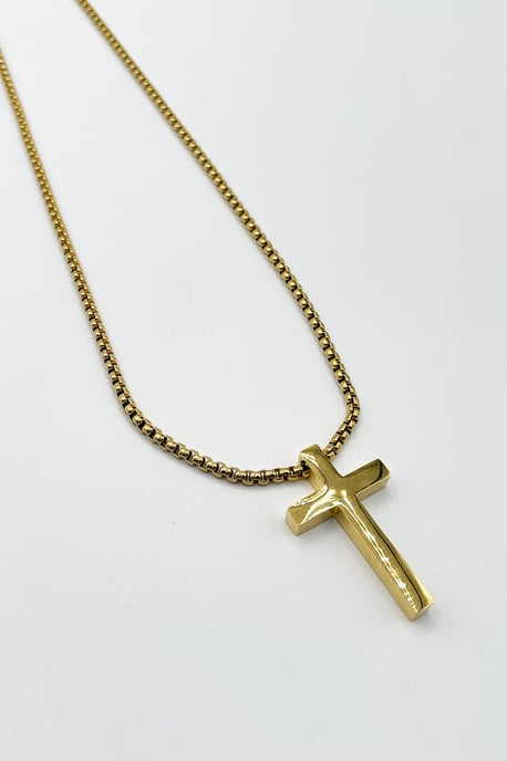 Cross Prendant Necklace In Gold - Image 4