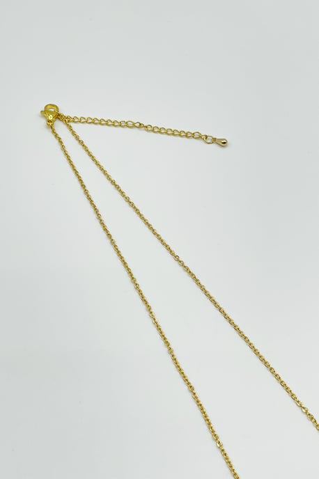 Diamante Halo Necklace & Earrings Set in Gold with Gift Box - Image 5