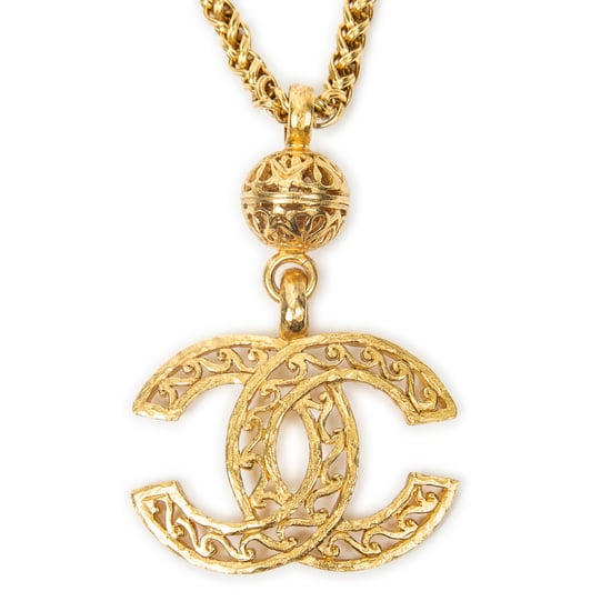 Large CC Pendant Necklace Ketting - Image 2